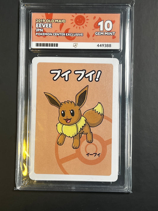 ACE 10 - Eevee - Old Maid - Japanese - Pokemon Center Exclusive