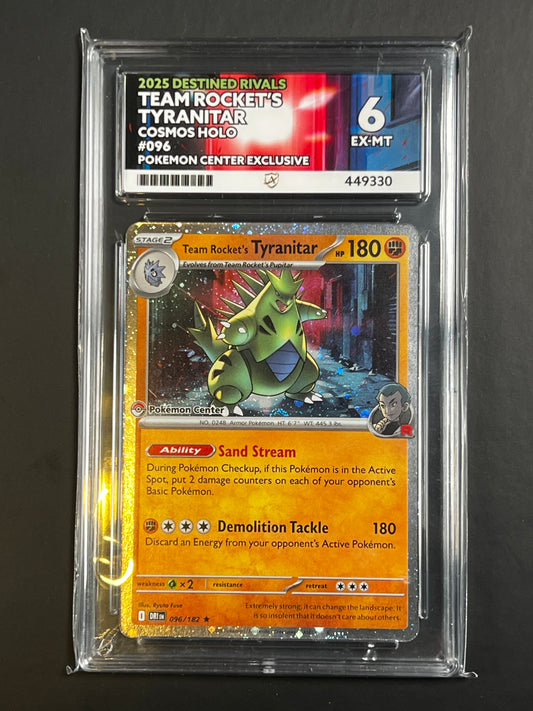 ACE 6 - Team Rocket's Tyranitar - Destined Rivals - 096/182 - Cosmo - Pokemon Center Exclusive