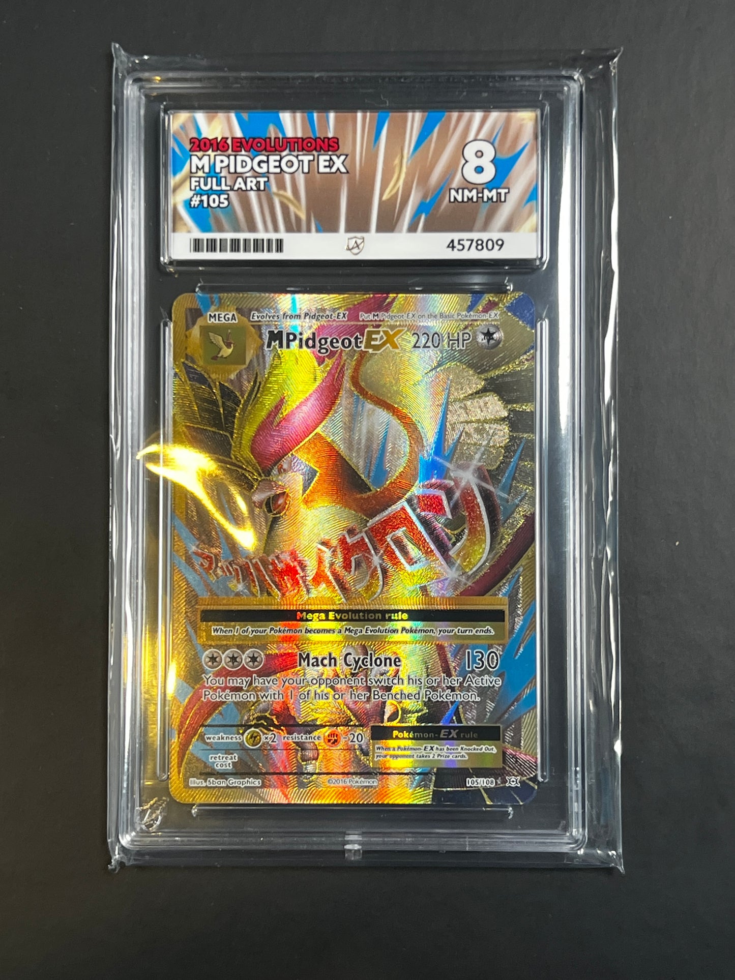 ACE 8 - 2016 - M Pidgeot EX - Evolutions - 105/108 - Full Art