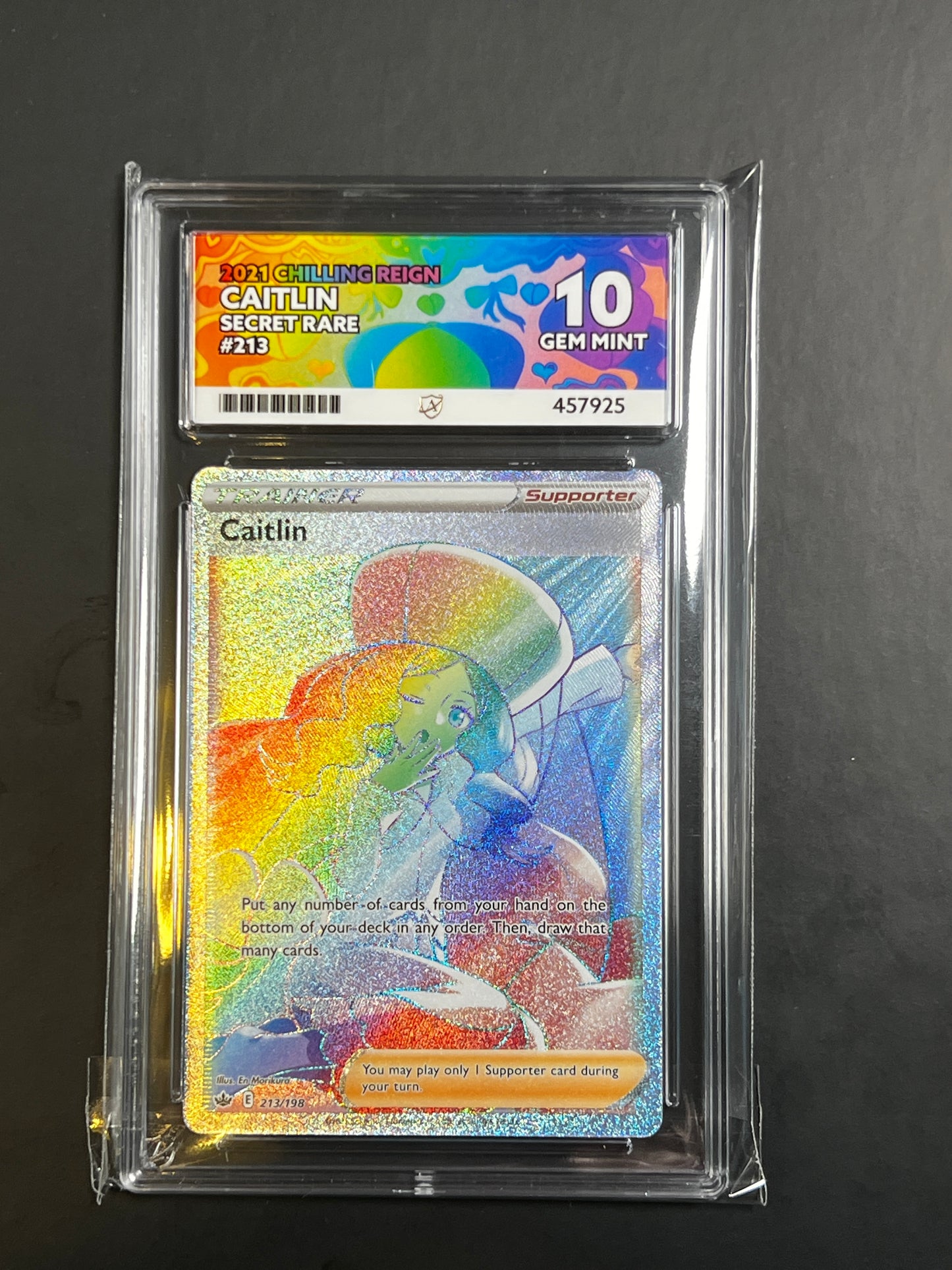 ACE 10 - 2021 - Caitlin - Chilling Reign - 213/198 - Secret Rare