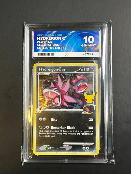 ACE 10 - 2021 - Hydreigon C - Black Star Promo - SWSH138 - Celebrations Collector Chest