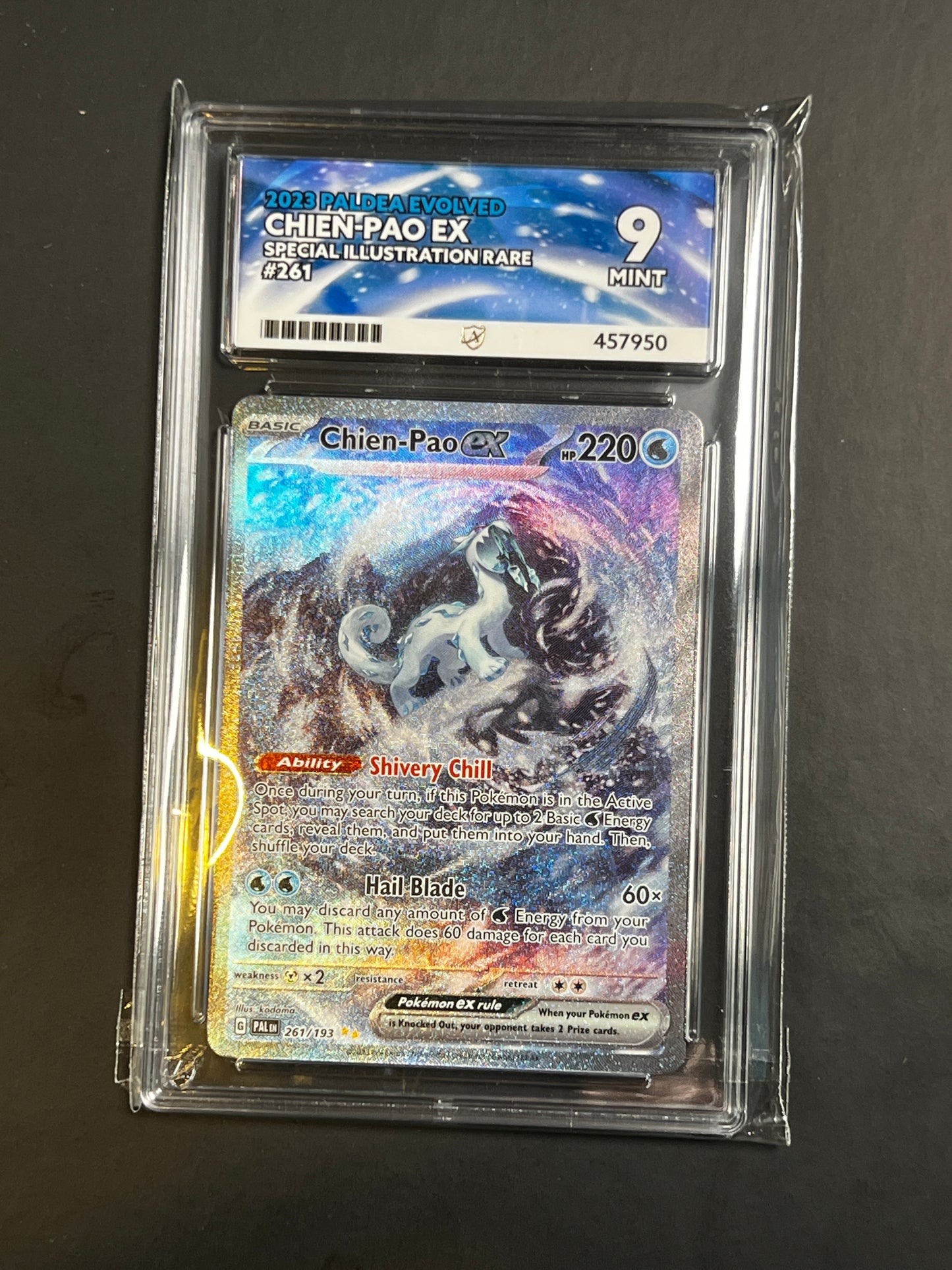 ACE 9 - 2023 - Chien-Pao ex - Paldea Evolved - 261/193 - Special Illustration Rare