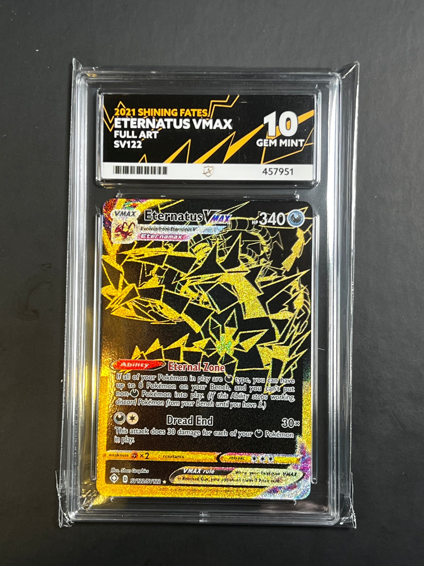 ACE 10 - 2021 - Eternatus VMAX - Shining Fates - SV122/SV122 - Full Art