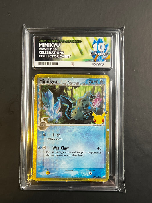 ACE 10 - 2021 - Mimikyu - Black Star Promo - SWSH136 - Celebrations Collector Chest