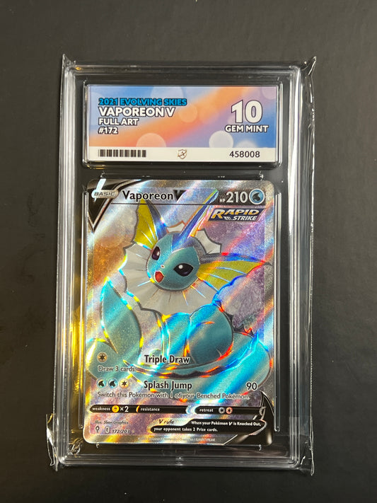 ACE 10 - 2021 - Vaporeon V - Evolving Skies - 172/203 - Full Art
