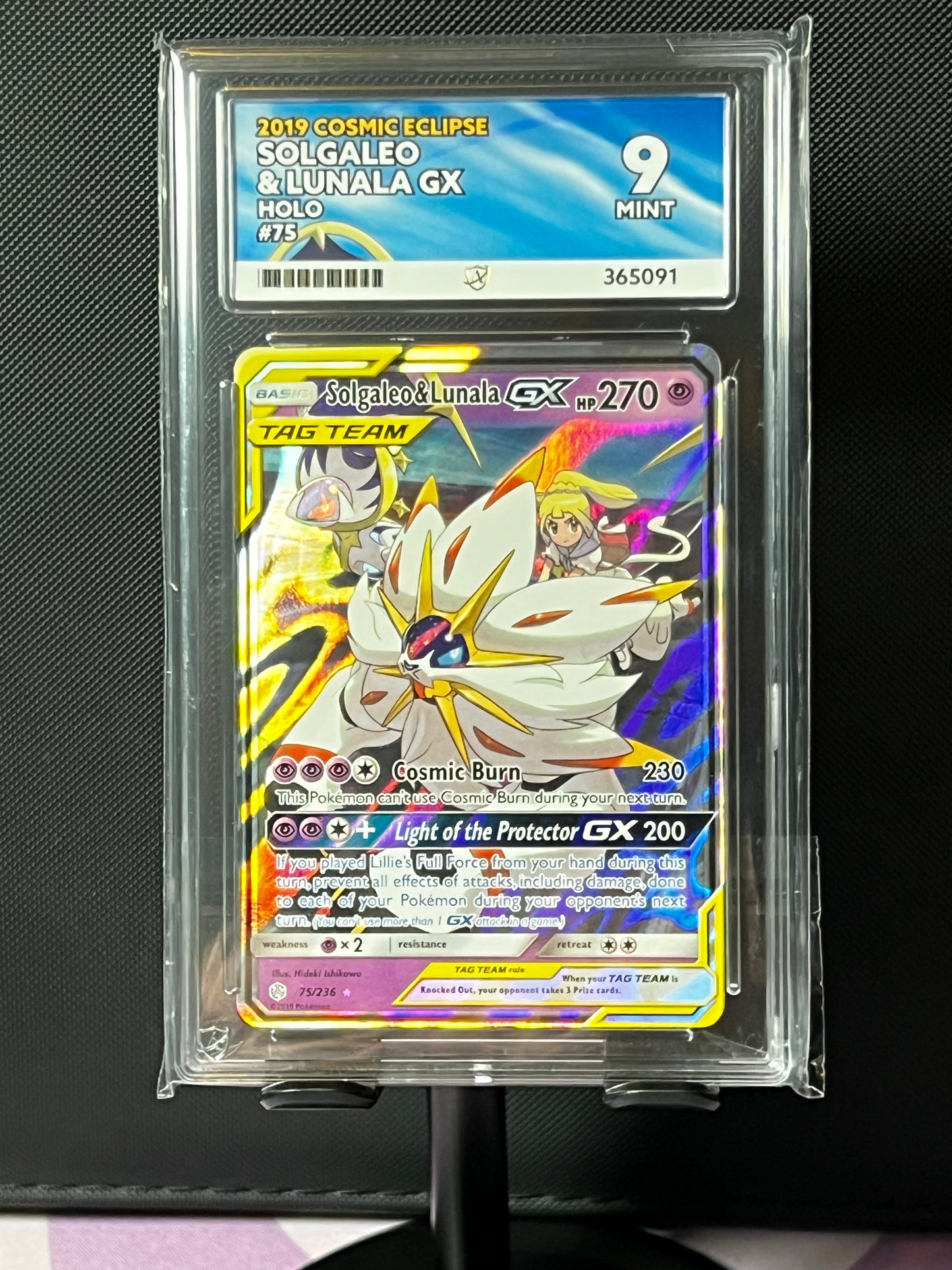 ACE 9 - Solgaleo & Lunala GX - Cosmic Eclipse - 75/236 - Holo