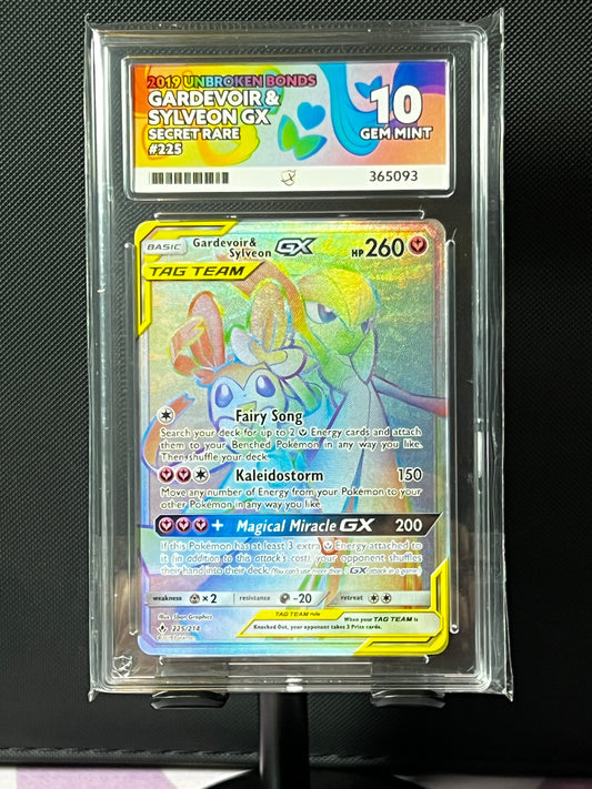 ACE 10 - Gardevoir & Sylveon GX - Unbroken Bonds - 225/214 - Secret Rare