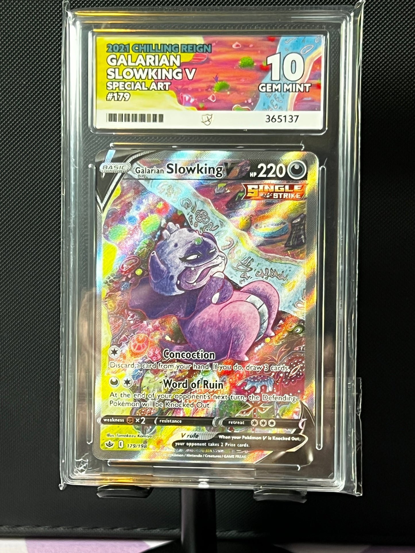 ACE 10 - Galarian Slowking V - Chilling Reign - 179/198 - Special Art