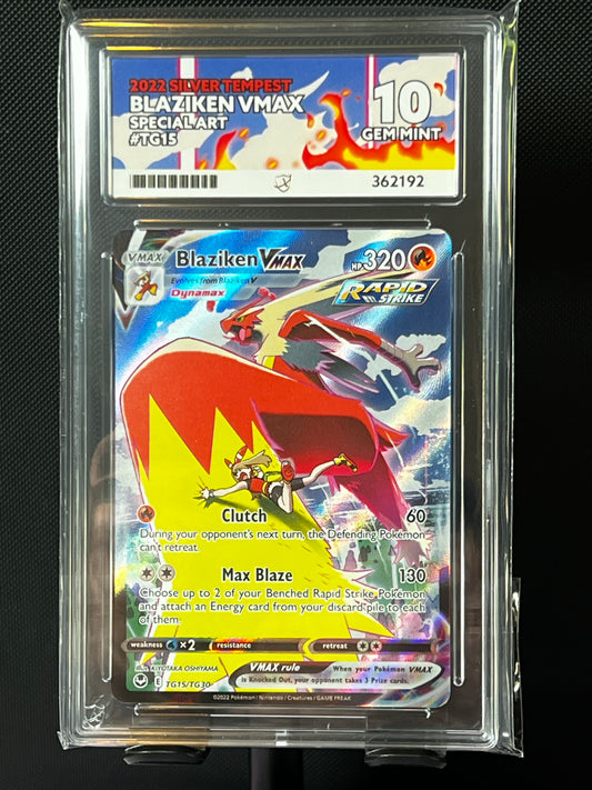 ACE 10 - Blaziken VMAX - Silver Tempest - TG15/TG30 - Special Art