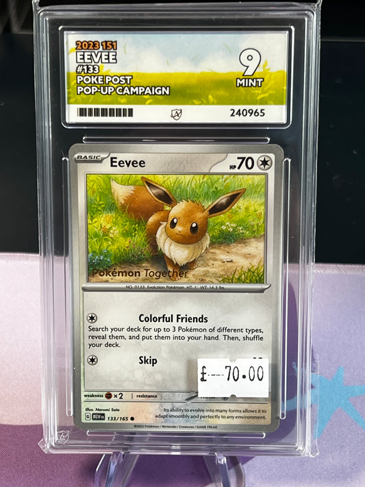 ACE 9 - Eevee - 151 - 133/165 - Poke Post Pop-Up Campaign