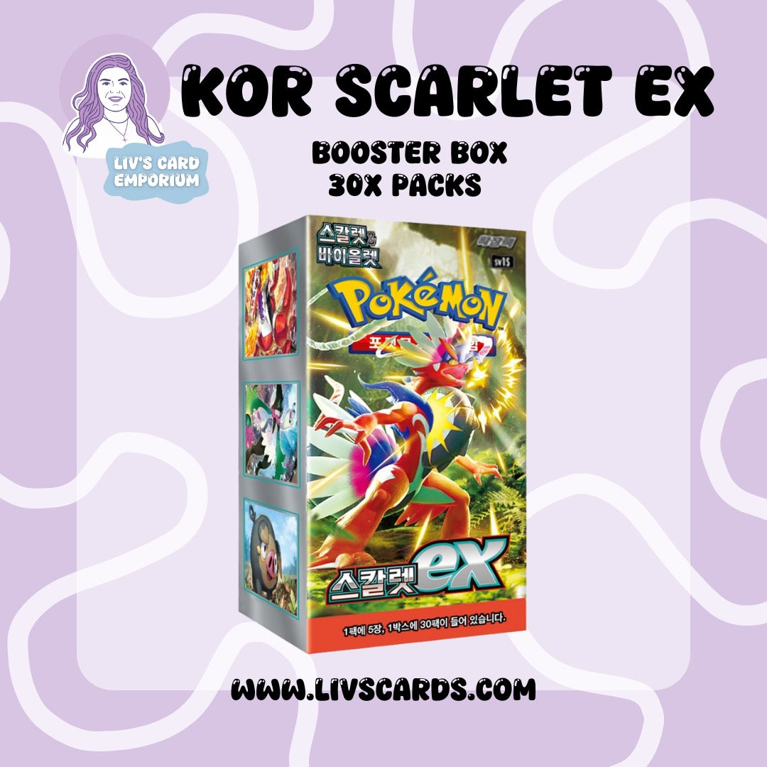 Scarlet Ex Booster Box Korean