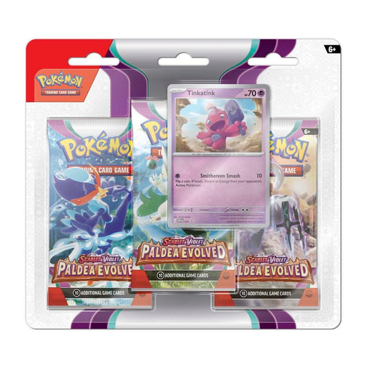 Paldea Evolved - Tinkatink - 3 Pack Blister