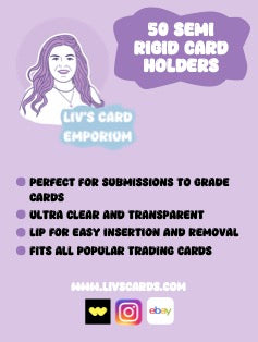 Liv's Card Emporium Semi-Rigid Card Savers