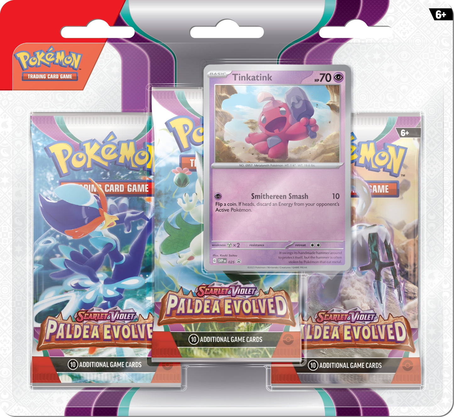 Paldea Evolved 3-Pack Blister (Tinkatink)