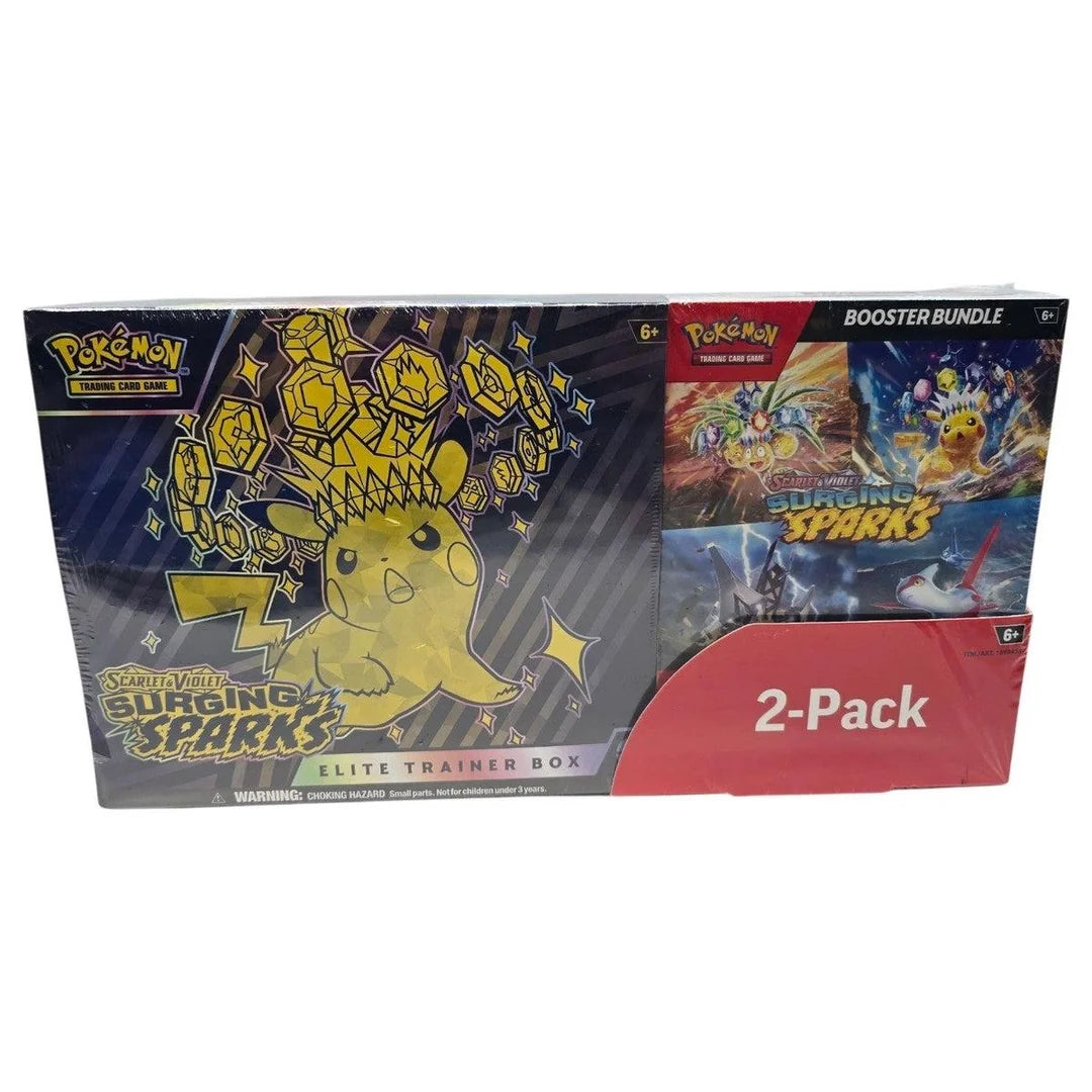Costco Surging Sparks ETB + Booster Bundle 2-Pack