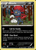 Weavile 52/106 Rare Flashfire Pokemon Lightly Played