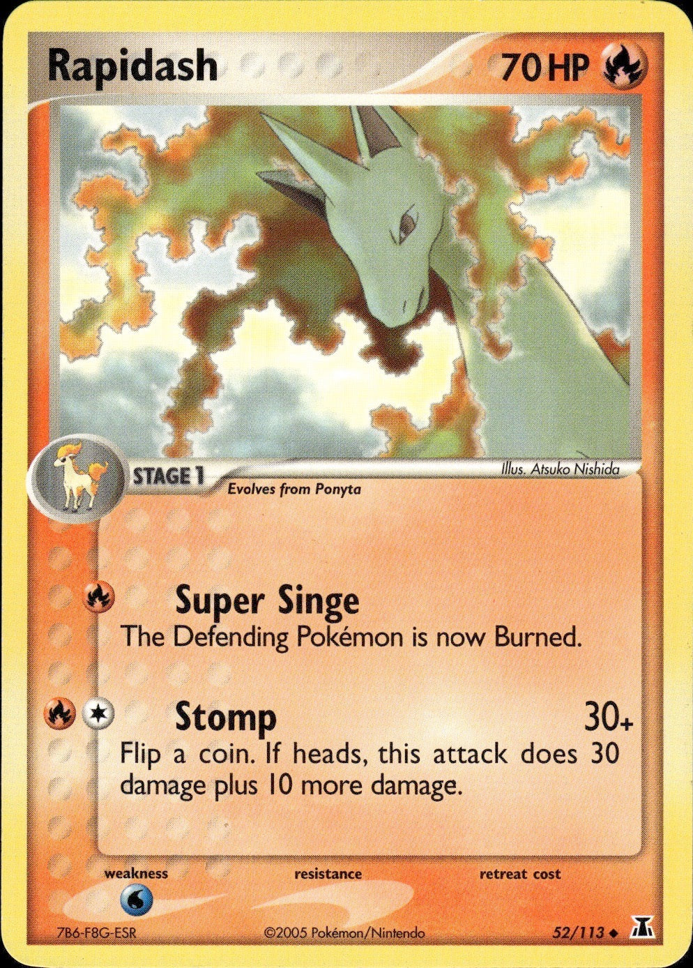 Rapidash 52/113 Uncommon Delta Species Pokemon Lightly Played
