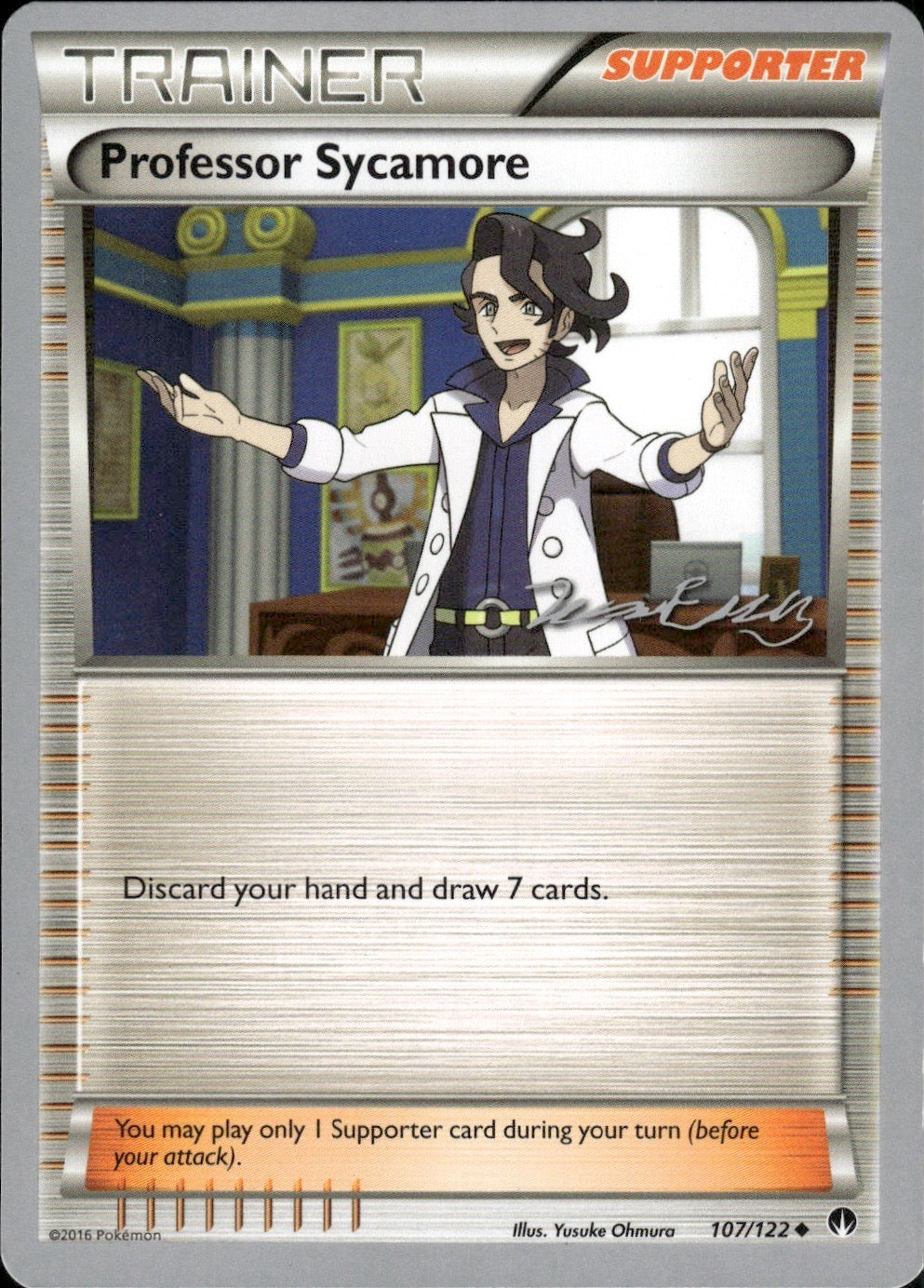 Professor Sycamore (Zachary Bokhari) 107/122 World Championship Decks Pokemon LP