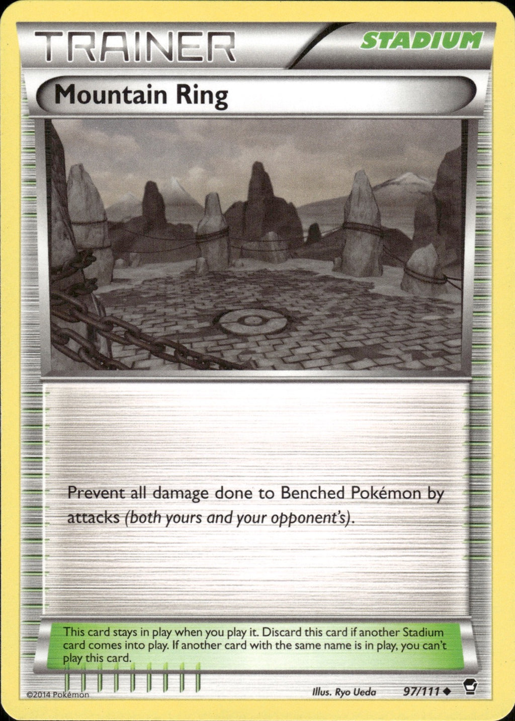 Mountain Ring 97/111 Uncommon Furious Fists Pokemon Lightly Played