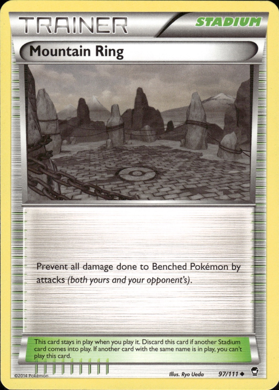 Mountain Ring 97/111 Uncommon Furious Fists Pokemon Lightly Played