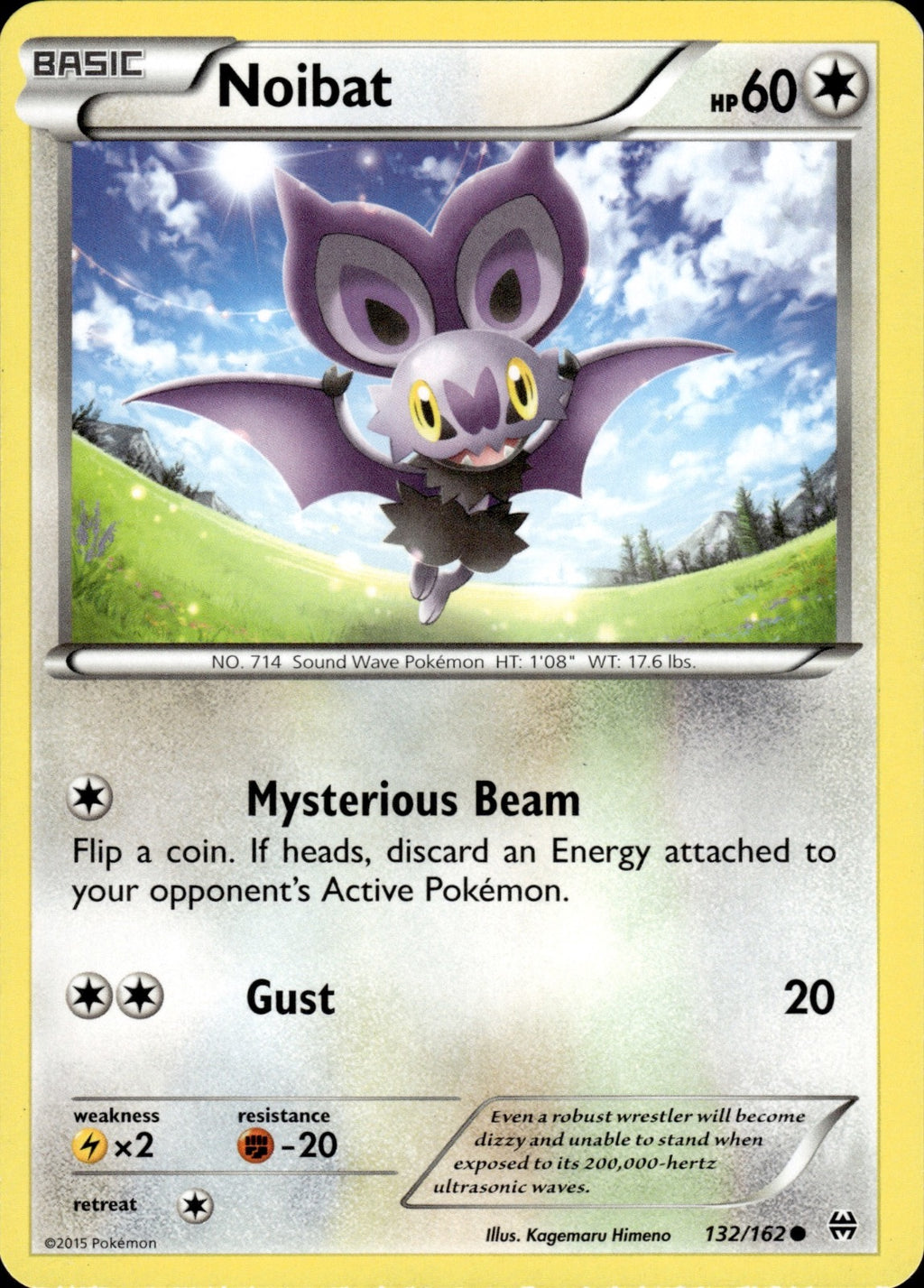 Noibat 132/162 Common BREAKthrough Pokemon Lightly Played