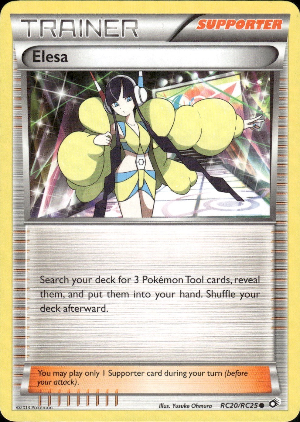 Elesa RC20/RC25 Holo Common Legendary Treasures: Radiant Collection Pokemon LP