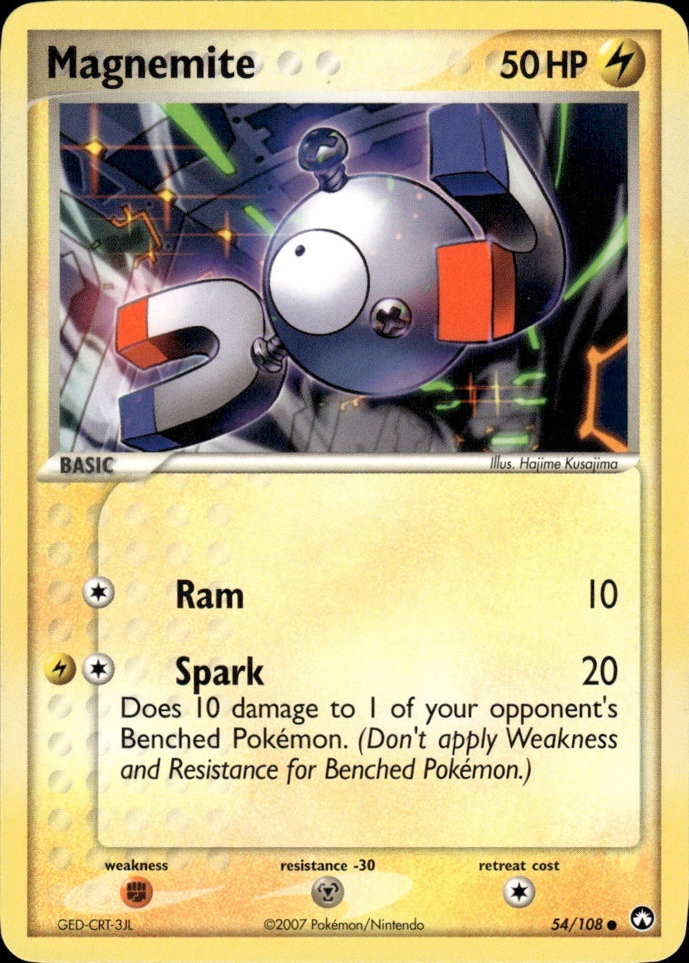 Magnemite 54/108 Common Power Keepers Pokemon Lightly Played