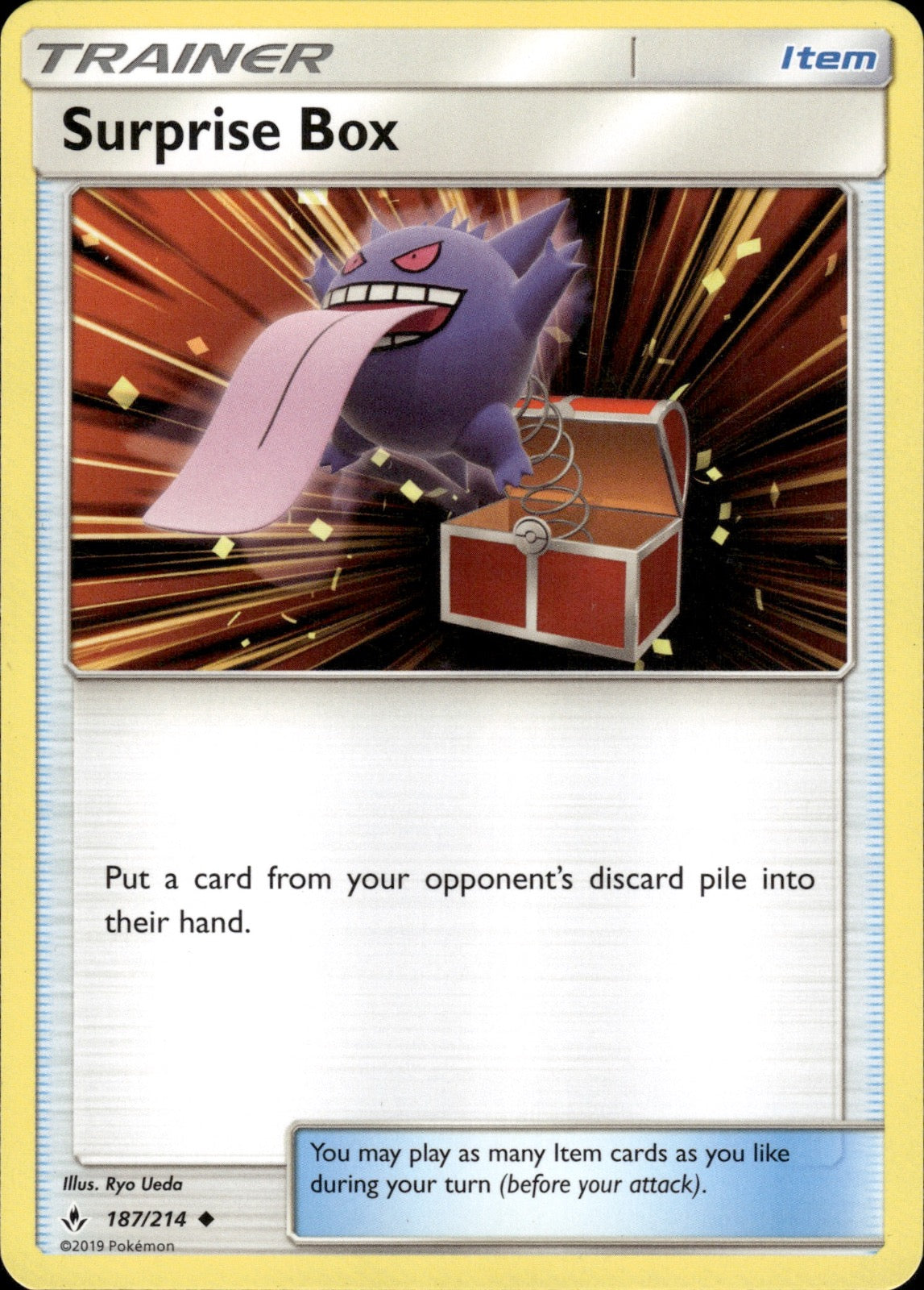 Surprise Box 187/214 Uncommon Unbroken Bonds Pokemon Lightly Played