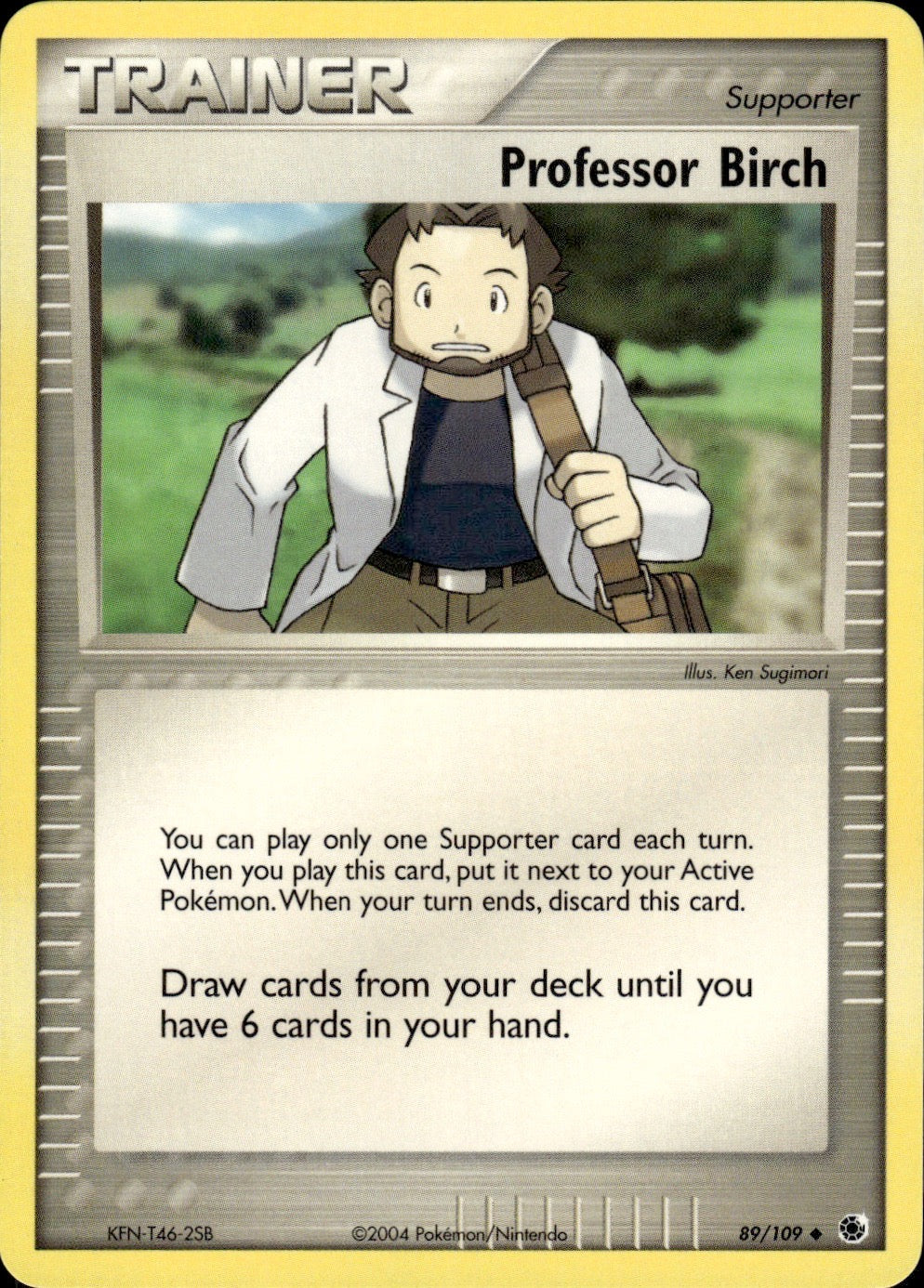 Professor Birch 89/109 Uncommon Ruby & Sapphire Pokemon Lightly Played