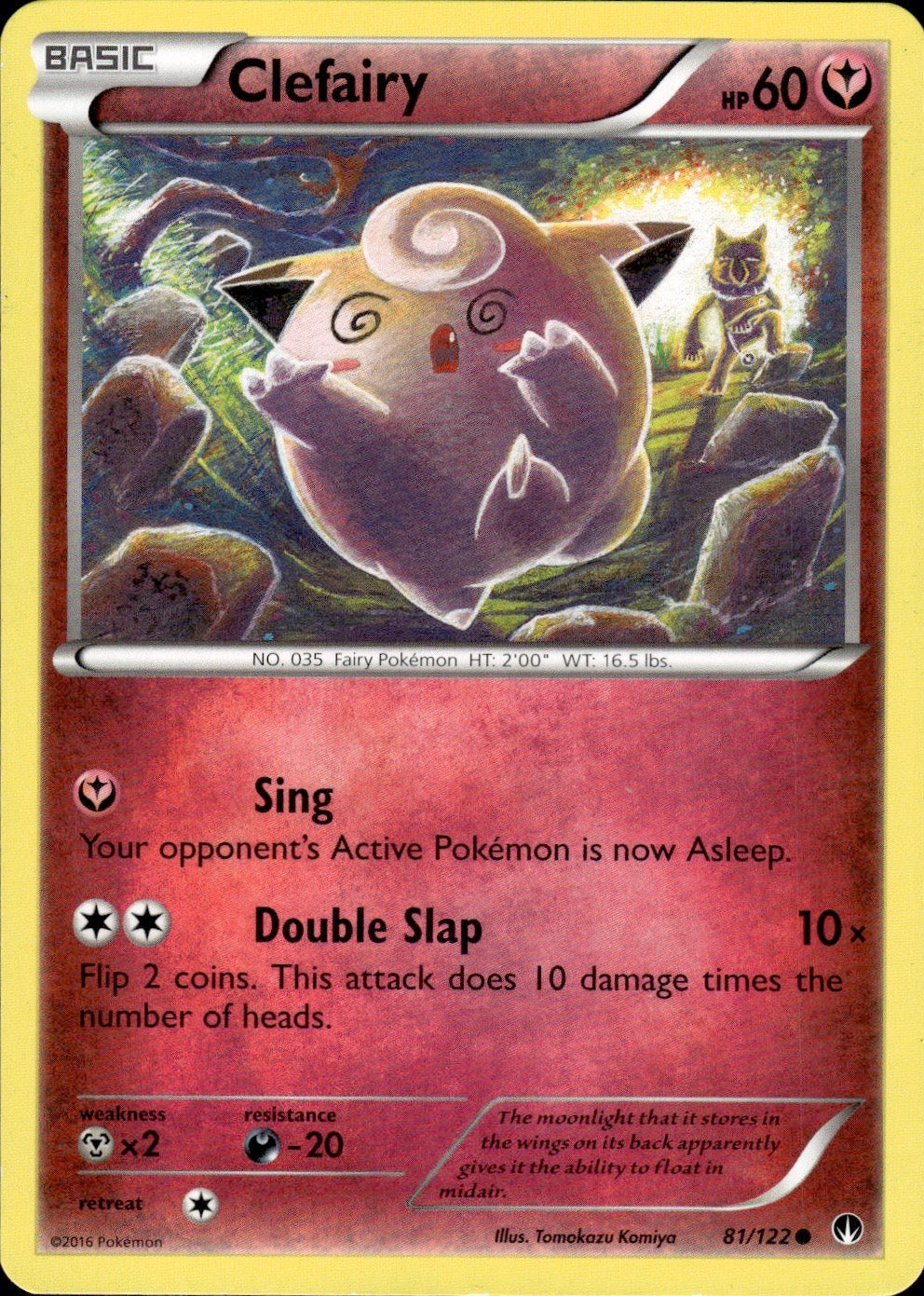Clefairy 81/122 Common BREAKpoint Pokemon Lightly Played