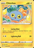 Chinchou 068/202 Common Sword & Shield Pokemon Lightly Played