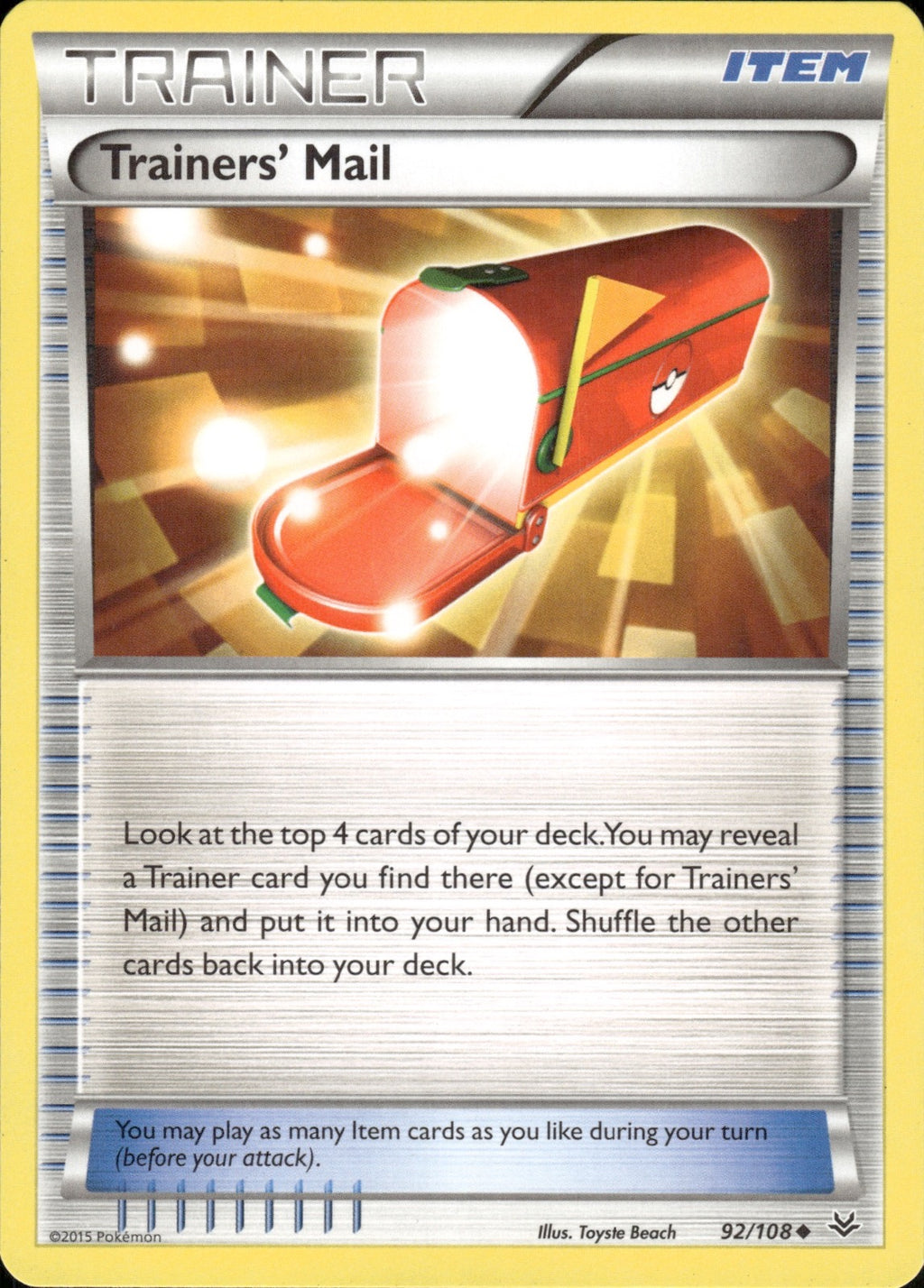 Trainers' Mail 92/108 Uncommon Roaring Skies Pokemon Lightly Played