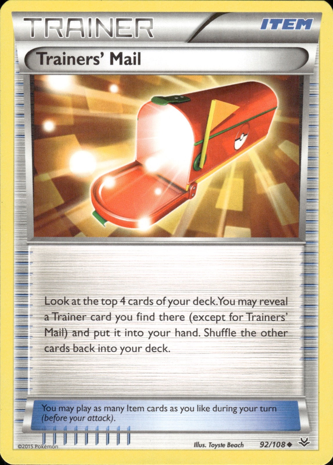 Trainers' Mail 92/108 Uncommon Roaring Skies Pokemon Lightly Played