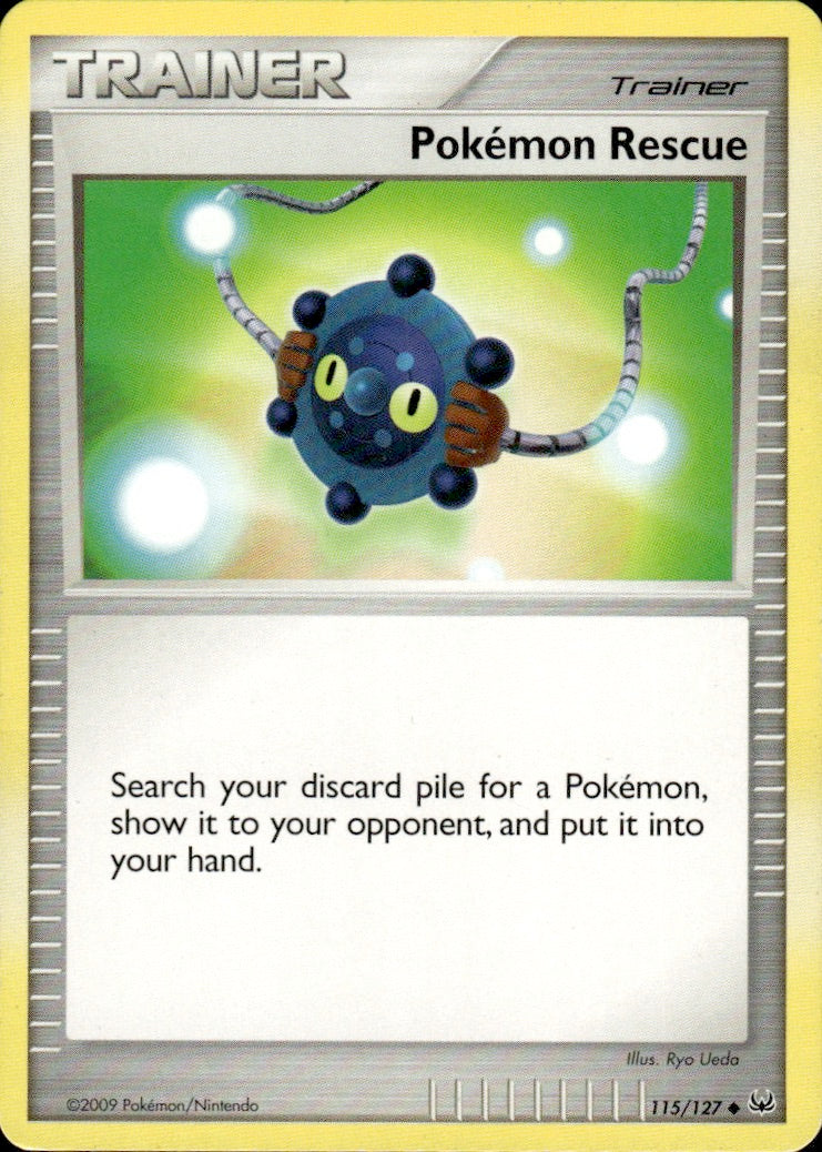 Pokemon Rescue 115/127 Uncommon Platinum Pokemon Lightly Played
