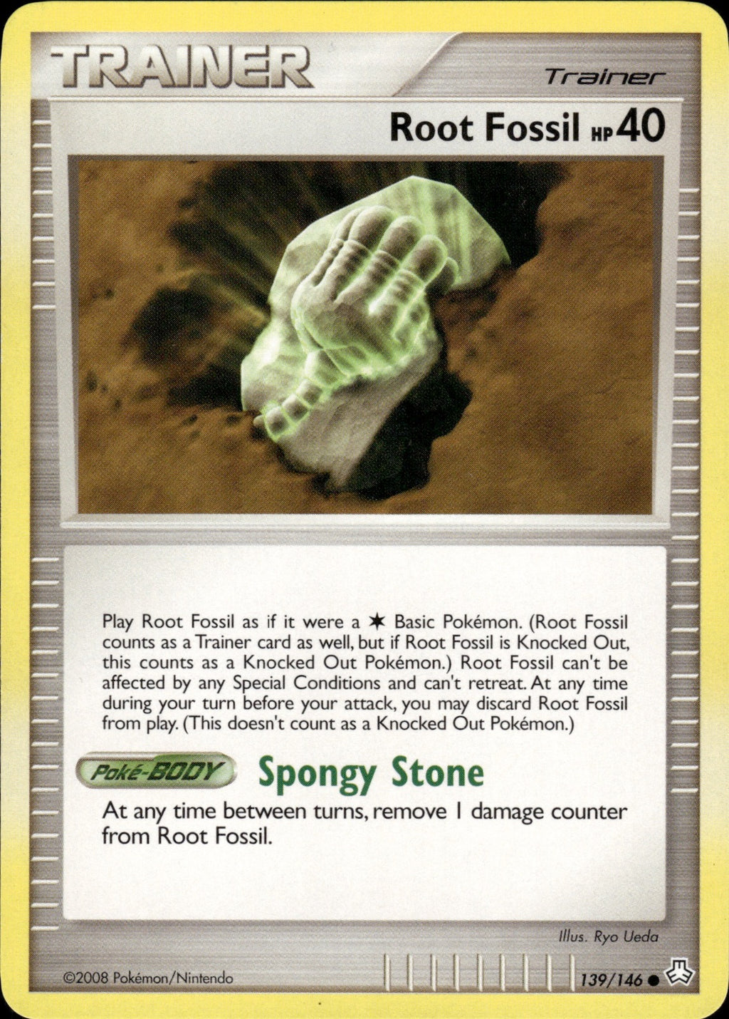 Root Fossil 139/146 Common Legends Awakened Pokemon Lightly Played