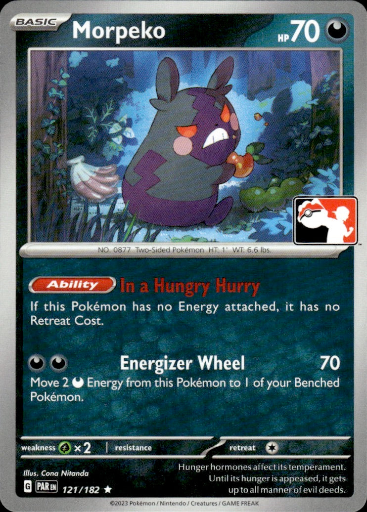 Morpeko 121/182 Rare Prize Pack Series Cards Pokemon Lightly Played