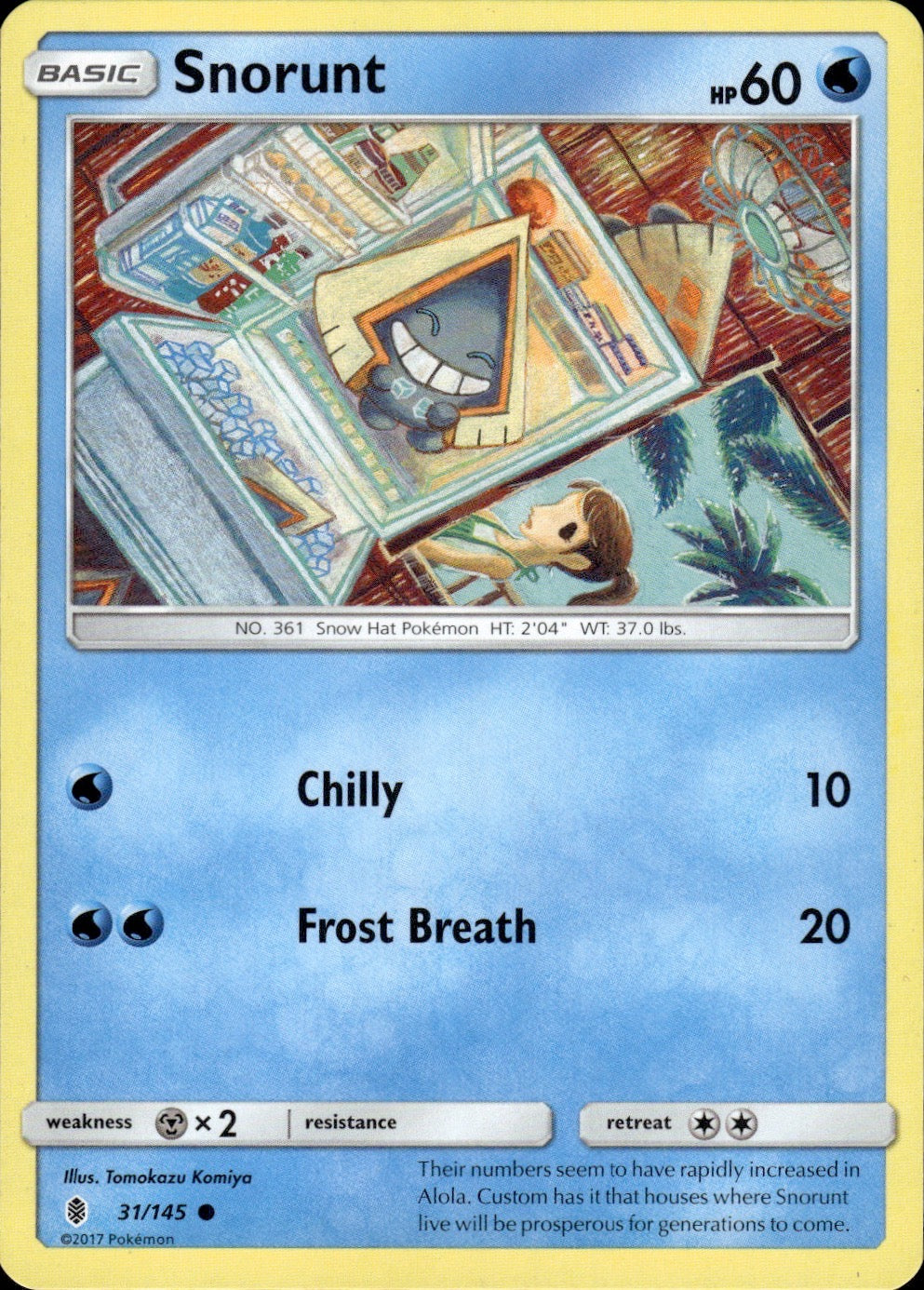 Snorunt 31/145 Common Guardians Rising Pokemon Lightly Played