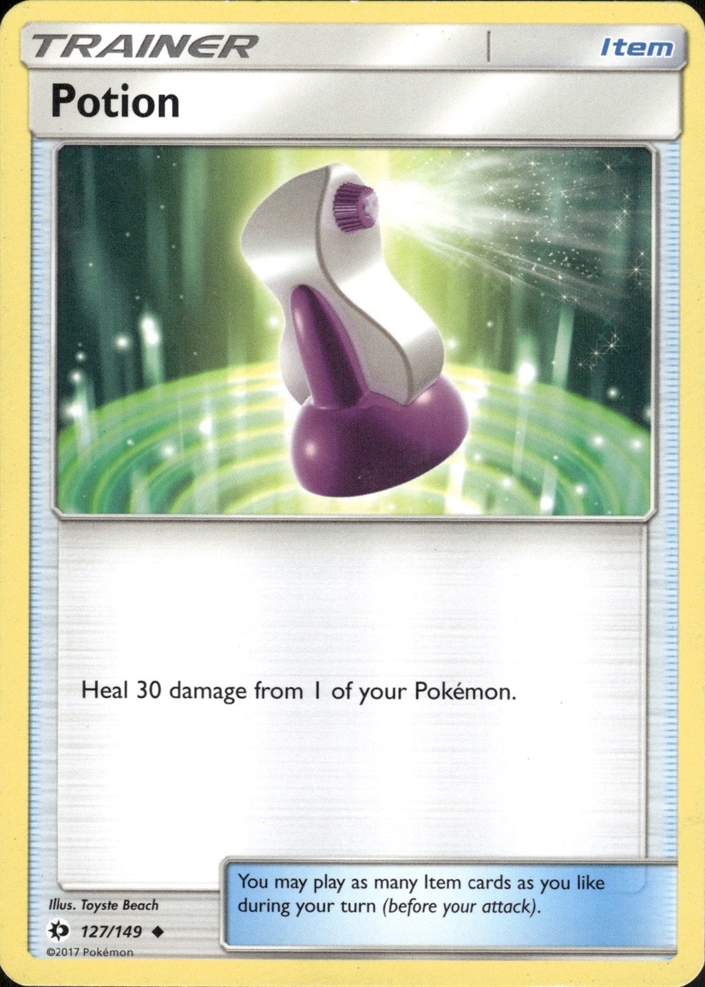 Potion 127/149 Uncommon SM Base Set Pokemon Lightly Played