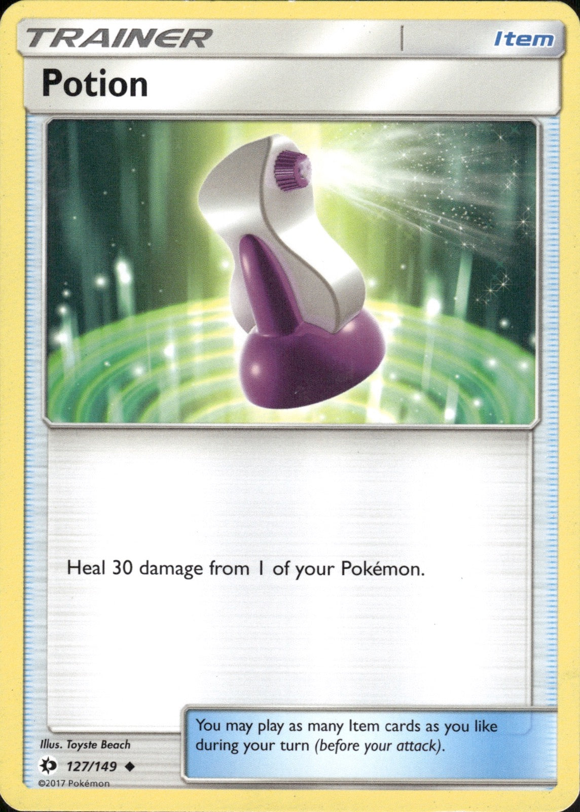 Potion 127/149 Uncommon SM Base Set Pokemon Lightly Played