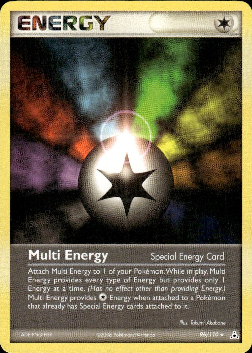 Multi Energy 96/110 Rare Holon Phantoms Pokemon Lightly Played