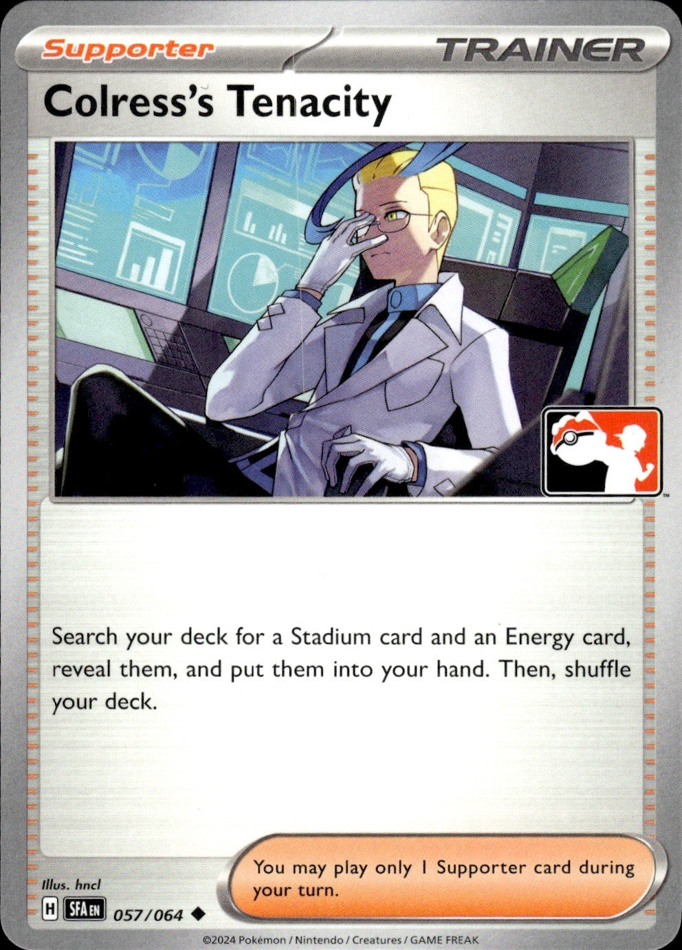 Colress's Tenacity 057/064 Uncommon Prize Pack Series Cards Pokemon Near Mint