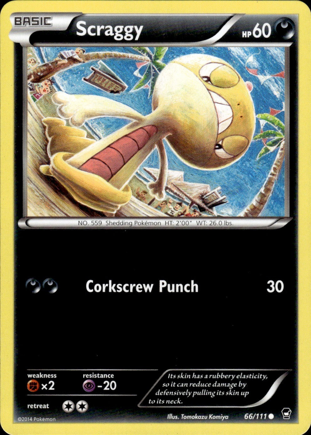 Scraggy 66/111 Common Furious Fists Pokemon Lightly Played