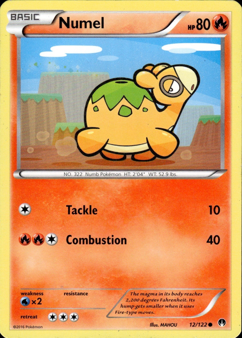 Numel 12/122 Common BREAKpoint Pokemon Lightly Played