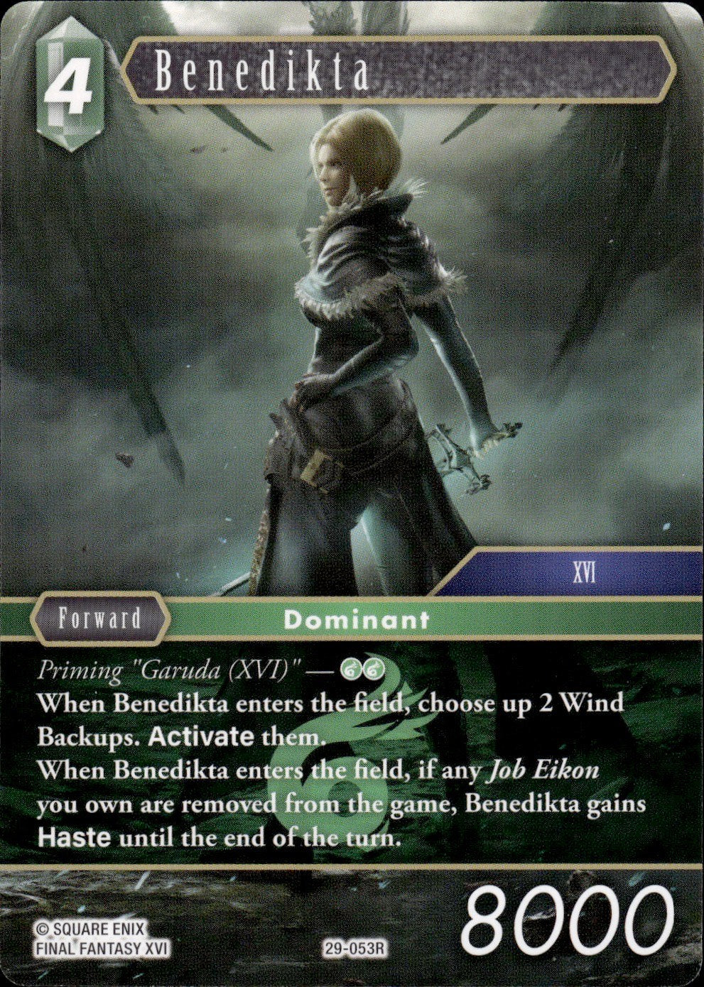 Benedikta 29-053R Rare Blissful Eternity Final Fantasy Near Mint