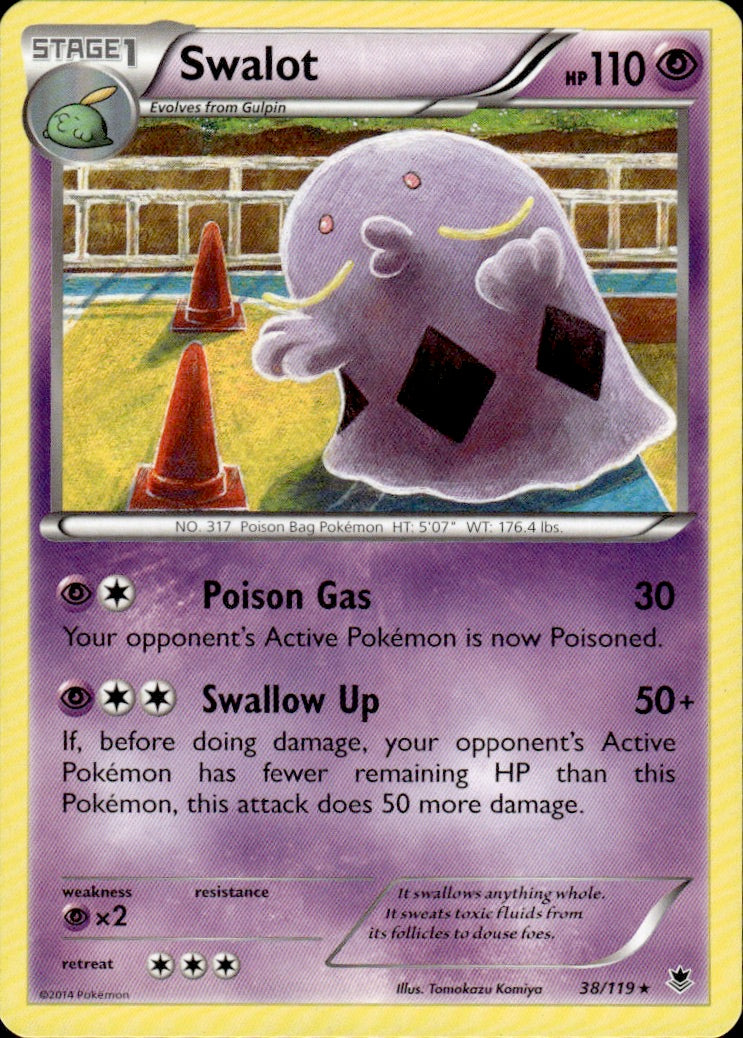 Swalot 38/119 Rare Phantom Forces Pokemon Lightly Played