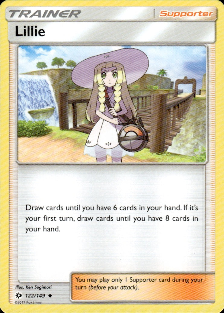 Lillie 122/149 Uncommon SM Base Set Pokemon Lightly Played