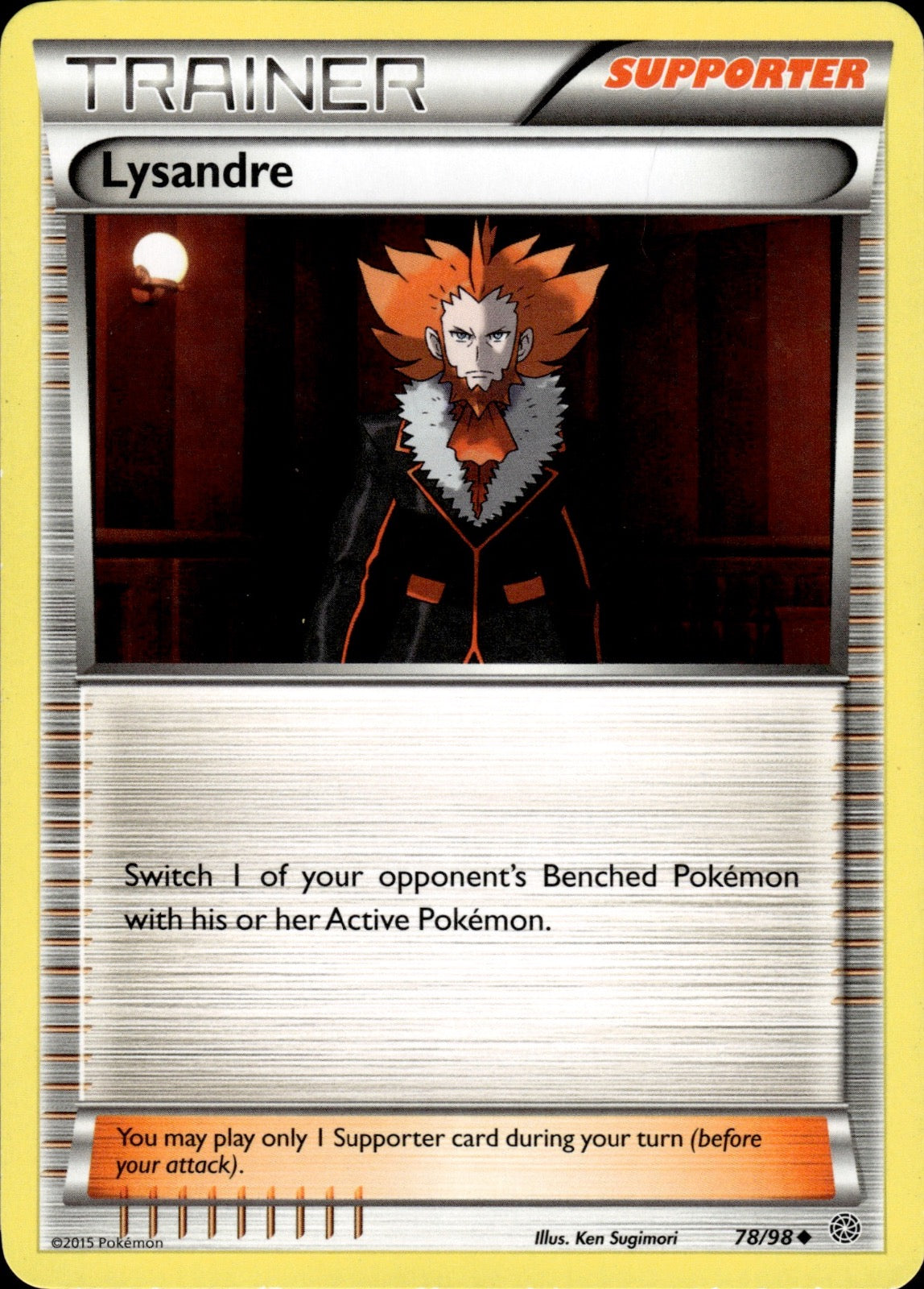 Lysandre 78/98 Uncommon Ancient Origins Pokemon Lightly Played