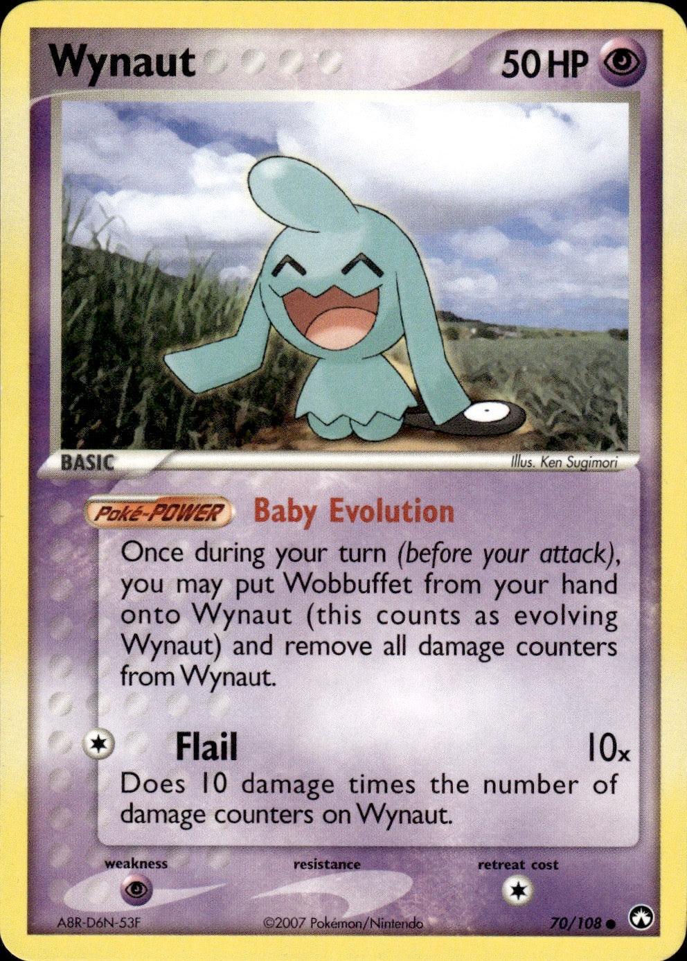 Wynaut 70/108 Common Power Keepers Pokemon Lightly Played