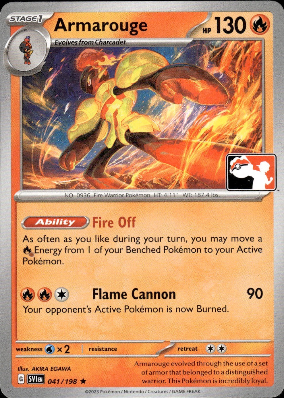 Armarouge 041/198 Rare Prize Pack Series Cards Pokemon Near Mint