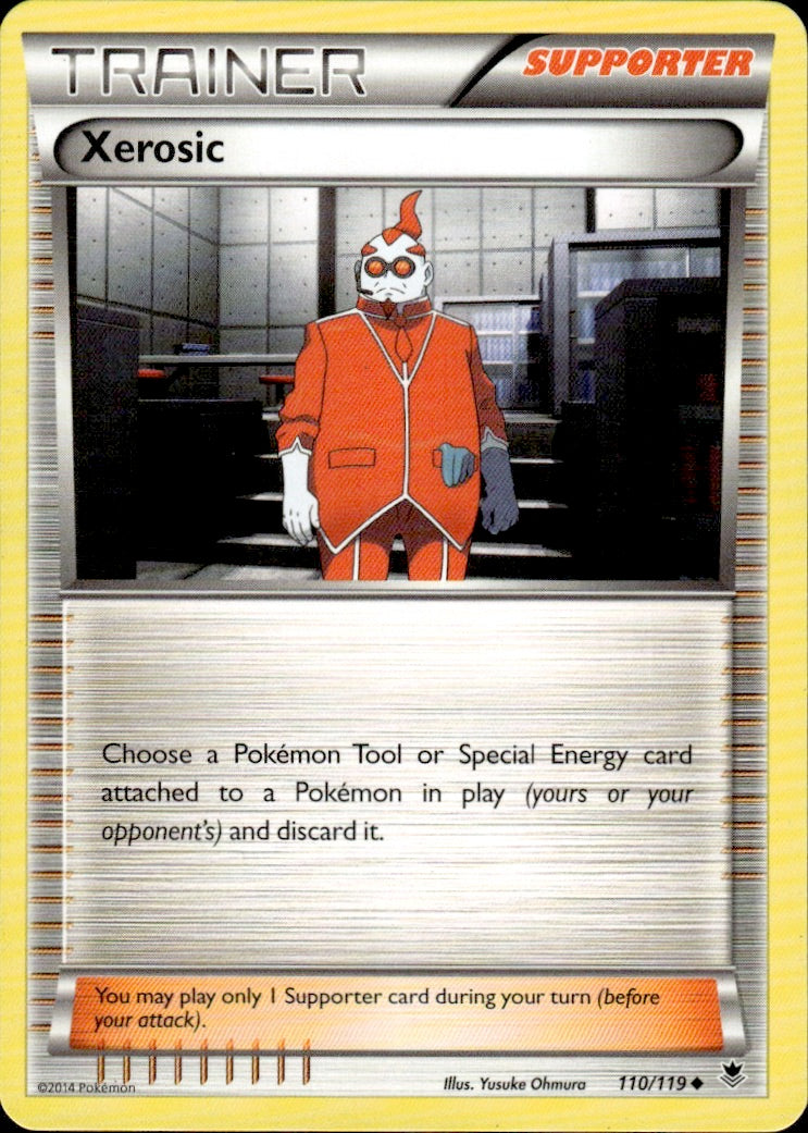 Xerosic 110/119 Uncommon Phantom Forces Pokemon Lightly Played